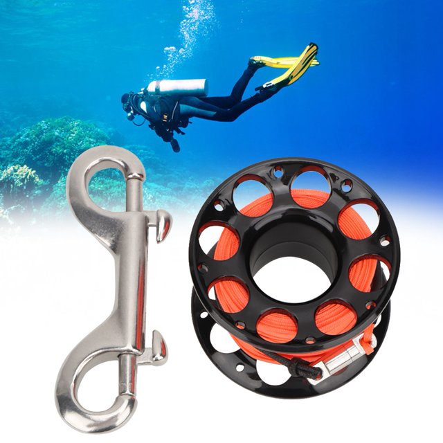 Carrete De Dedo De Buceo Carrete De Buceo De Plástico Confiable Difícil De Romper Para Actividades Buceo Técnico Aplicaciones De Buceo Buceo En Cuevas ANGGREK Underwater Accessory