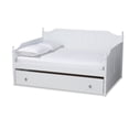 thumbnail image 2 of Baxton Studio Millie Modern Engineered Wood with Trundle Daybed, Full, White, 2 of 11