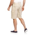 thumbnail image 2 of Men's Belted Solid Twill Cargo Shorts, 2 of 2