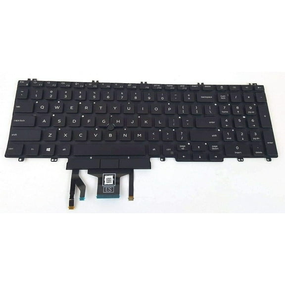 New US Black English Backlit Backlight Laptop Keyboard (Without palmrest) for Dell Latitude 5510 5511 Precision 3550 3551