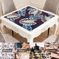 thumbnail image 6 of Hawaii Mahjong Mat for Table, 31.5*31.5in Anti Slip American Mahjong Table Cloth, Noise Reduction, Neoprene Mah jongg Mat with Carrying Bag & 3 Dices, Mahjong Set Gift for Board Tile Games Mats, 6 of 7