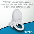 thumbnail image 5 of TOTO® WASHLET® C100 Electronic Bidet Toilet Seat with PREMIST, Round, Sedona Beige- SW2033R#12, 5 of 14