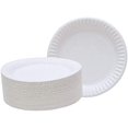 thumbnail image 2 of Concession Essentials 9 Inch Paper Plate Uncoated Plates White, 200ct, 2 of 4
