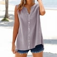 thumbnail image 2 of Breathable Linen Blend Shirt for Women Airy Summer Office Top with Collar Detail Rose Gold S, 2 of 9