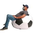 thumbnail image 3 of SILLON PUFF SOCCER GRANDE COLOR BLANCO-NEGRO LUNICS LUNICS Puff Soccer Gde BC/NG, 3 of 5