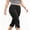 Black, variant on Fitted Capri Pants for Women Split Hem Capri Pants Mid Rise Stretch Capri Leggings Skinny Cropped Going Out Dress Pants Work Business Casual Capris Pants