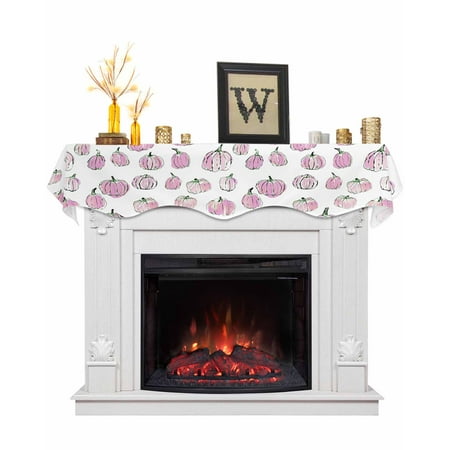 

Fireplace Mantel Scarf Mantel Shelf Top Scarf Runner 90x17 Inch Fireplace Mantel Scarves Cover Indoor Decorations