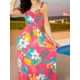 thumbnail image 4 of VESTIDO LARGO DE MUJER STRETCH DE ESTAMPADOS PRIMAVERALES UNITALLA, 4 of 5