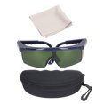 thumbnail image 2 of Protection Glasses,  Safe Goggles Scratch Resistant Green Lens Blue Frame Faster Light Response 740-1100nm  for Optical Fiber Projects, 2 of 7
