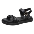 thumbnail image 2 of asdoklhq Women's Sandals Shoes,Women's Sandals On Clearance,Women Sandals Casual Ladies Shoes Solid Color Platform Open Toe Slip-On Female Sandalias Light Comfort, 2 of 9