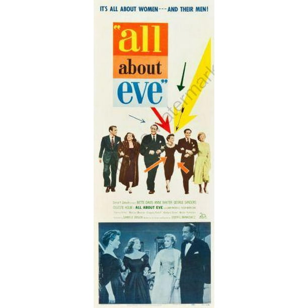 All About Eve Movie Poster Insert 14x36 Walmart Com Walmart Com