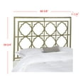 thumbnail image 3 of SAFAVIEH Silva Geometric Glam Metal Headboard, Queen, French Silver, 3 of 4