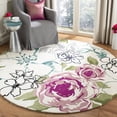 thumbnail image 3 of SAFAVIEH Wyndham Mira Floral Rose Wool Runner Rug, Ivory/Multi, 2'3" x 7', 3 of 11