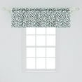 thumbnail image 2 of Ambesonne Leopard Valance Pack of 2, Animal Skin Print Spots, 54"X18", Sea Green Charcoal Grey, 2 of 4