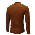 thumbnail image 2 of Men‘s Autumn Winter Pure Color Turtleneck Long Sleeve T-shirt Top Blouse, 2 of 3