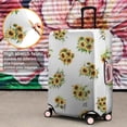 thumbnail image 4 of White Yellow Purple Flower Bouquet Sunflower Pattern Luggage Cover Fashion Suitcase Cover Baggage Covers Fit 25-28 Inch Luggage (Go Travel), 4 of 5