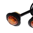thumbnail image 4 of 5 pares Mini 3/4 "lado redondo LED marcador camión remolque barco luz Ámbar Cola Truck Side Marker LED Light, 4 of 8
