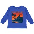 thumbnail image 3 of Inktastic Los Angeles Palm Trees Sunset Boys or Girls Long Sleeve Toddler T-Shirt, 3 of 5
