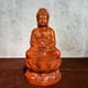 thumbnail image 1 of Ebony wood carved Buddha statue, solid wood Shakyamuni Buddha statue, Three Jewels Buddha, Medicine Buddha, for home worship and peace., 1 of 4