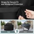thumbnail image 6 of Unicook 58 Inch Gas Grill Cover for Backyard Grill Heavy Duty Waterproof, Fits Gills up to 55 Inch, Fade & Weather Resistant BBQ Cover, Black, 6 of 8