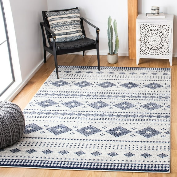 SAFAVIEH Adirondack Endika Southwest Area Rug, Grey/Dark Grey, 3' x 5'