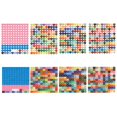 thumbnail image 1 of veasfak 8x Color Card Diamond drawing Storage Label Stickers for Diamond drawing Heart Heart Square, 1 of 8