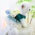 thumbnail image 3 of Vestido para mascotas ANIAC Retro Green Tulle XL para perros pequeños, 3 of 5