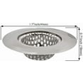 thumbnail image 6 of 2 Pack Bathroom Sink Drain Strainer, Rv Shower Strainer, Bathroom Sink Strainers, NOGIS Shower Drain Hair Catcher, Mop Pool, Utility, Slop, RV Sink, Stainless Steel, 4cm /1.57 inches Diameter, 6 of 7