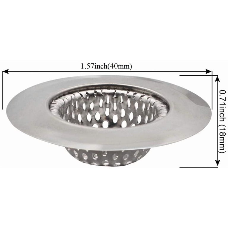 4.26 Inch Snap-in Drain Cover - Stainless Steel Sink Strainer & Hair Catcher For Shower, Kitchen, Bathroom