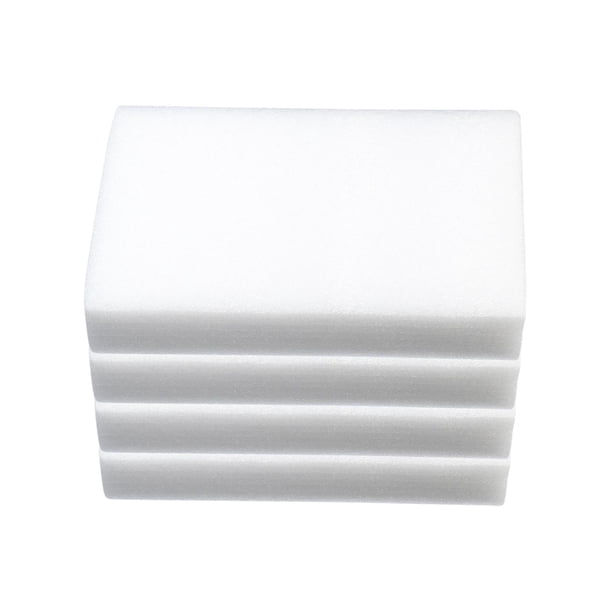4 almohadillas de fieltro de espuma reutilizables para manualidades, prácticas, de 15 x 10 x 2,5 cm Blanco