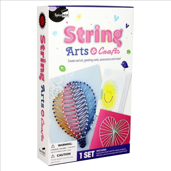 Kit de actividades para niños SpiceBox de arte con hilos y manualidades 8+