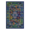 thumbnail image 3 of Unique Loom Calypso Collection Area Rug - Trinidad (4' x 6' Rectangle Navy Blue/Green), 3 of 7