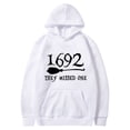 thumbnail image 1 of 1692 They Missed One Printed Hooded Sweatshirt Loose Top For Women, 1 of 2