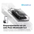 thumbnail image 3 of Auriculares Inalámbricos Bluetooth 5.3 Soundpeats Clear Color Negro Luz Negro, 3 of 4