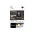 thumbnail image 2 of Sony SR-16UXA 16 GB microSDHC - Class 10/UHS-I (U1) 95 MB/s Read - 50 MB/s Write, 2 of 2