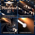 thumbnail image 4 of Graduation Cap Mastered it Banner Golden Text Academic Backdrop Sparkling Stars Dark Background Success Background for Graduation Party University Ceremony Master's Celebration, 4 of 9