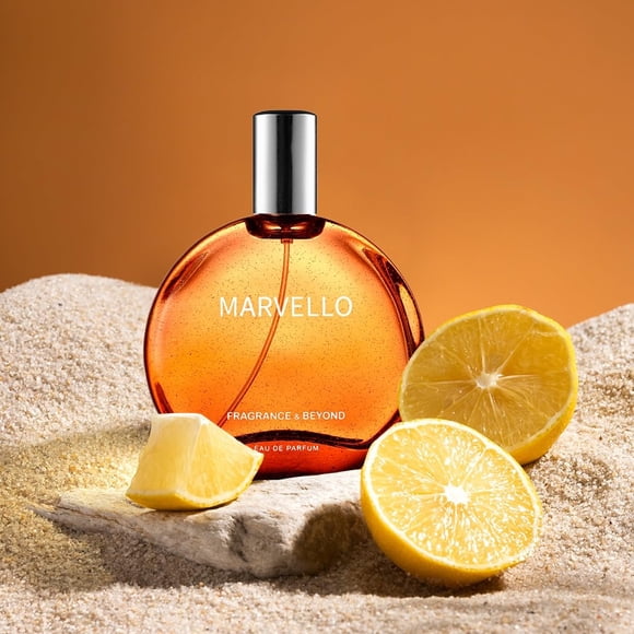Fragrance & Beyond Marvello Eau De Parfum For Men & Women 100ml, 3.4 Fl.oz. | Intense & Long Lasting Scent - With Spicy, Floral, Woody & Sandalwood Notes | Best Luxurious Unisex Perfume Spray
