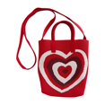 thumbnail image 3 of Women's Woven Tote Bag Grocery Bag Knitted Handbag for Party Working Outdoor Red, 3 of 7