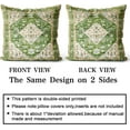 thumbnail image 2 of Green Boho Throw Pillow Covers 18x18 inch Set of 2 Monaco Rug Persian Carpet Double Sided Pattern Cotton Soft Pillow Case Cushion Cover Pillowcase for Couch Sofa Bed Decorative, 2 of 6
