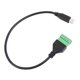 thumbnail image 1 of USB Screw Terminal Connector Cable Type C to Data Extension Adapter for Custom Charging, Durable Design for Long Term Use, 1 of 3
