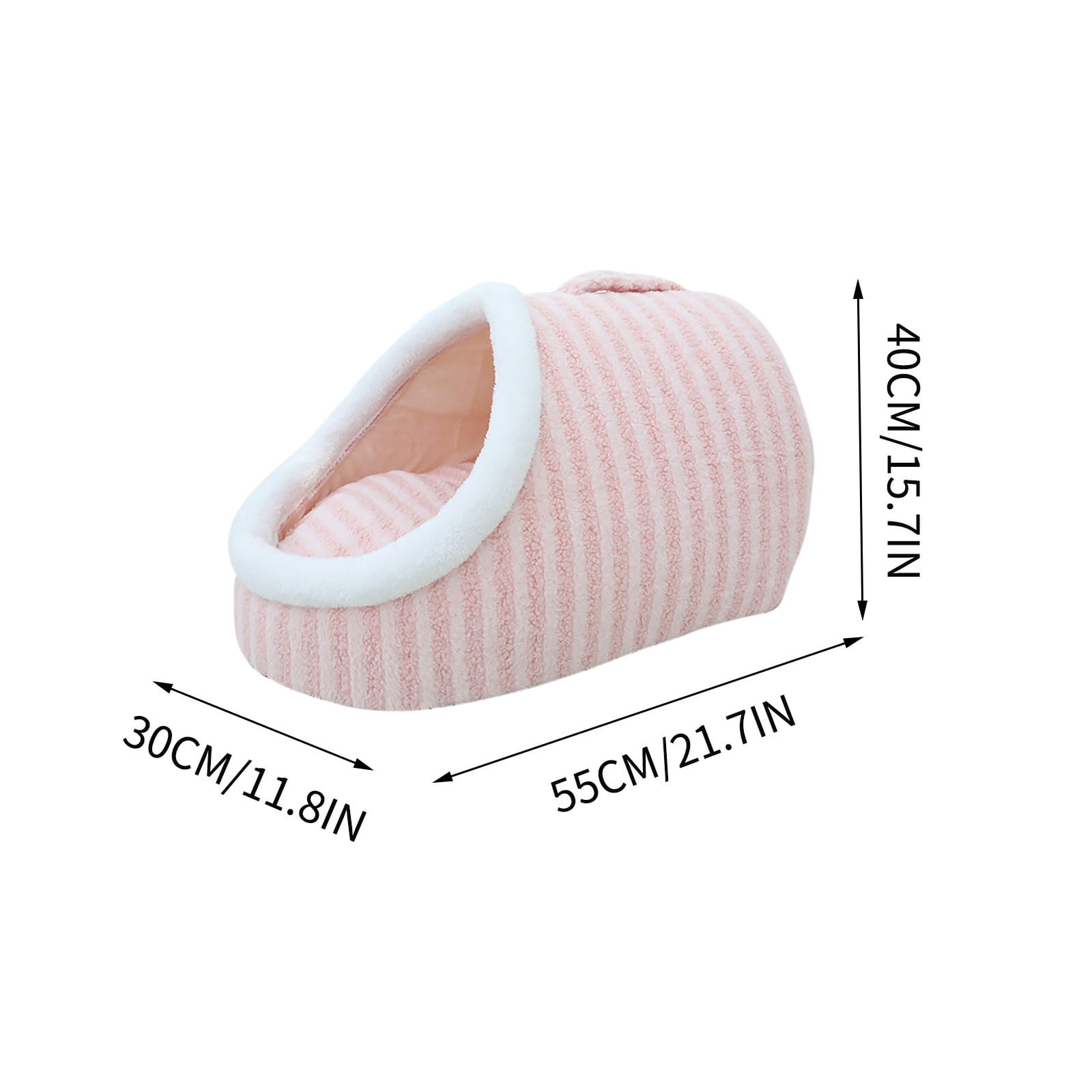 Thickened Warm Pet Bed for Dogs and Cats, Macaron Color Portable Pet Crate with Handle, Soft Sponge Filled Washable Small Dog Bed, Cozy Winter Pet House for Indoor Outdoor Use