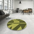 thumbnail image 4 of Ahgly Company Machine Washable Indoor Rectangle Transitional Army Green Area Rugs, 8' x 10', 4 of 7