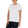 thumbnail image 6 of Time and Tru Women's Crewneck Tee with Short Sleeves, 2-Pack, Size XS-XXXL, 6 of 6