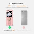 thumbnail image 6 of Compatible Cute Samsung Galaxy Z Flip 5 Case with Screen Protector & Strap,Shockproof Thin Bumper Cover Phone Case for Samsung Flip 5 Phone Case with Ring,Galaxy Flip 5 Slim Case Women Girl Pink, 6 of 14