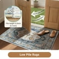 thumbnail image 2 of NewBuros 5'x7' Area Rugs for Living Room, Washable Non-Slip Vintage Tribal Print Rugs, Soft Low Pile Stain Resistant Carpet for Bedroom Dining Room, Pink, 2 of 11