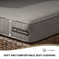 thumbnail image 3 of Gaildon 2 Pieces Patio Furniture Set, All Weather Outdoor Sectional PE Rattan, Patio Conversation Sets with Cushions for Garden Lawn Balcony Porch Deck, Grey, 3 of 7