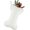 White, variant on Miaocao White 1 Pack Dog Christmas Stocking, Large Double Side Knitted Bone Shape Cable Knit Christmas Stocking for Dogs, Fireplace Hanging Stockings, Knit Pets Stockings Xmas Decoration