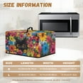 thumbnail image 6 of Whosucclay Cat Daisy Print Microwave Cover with Top Handle Oil-Proof Microwave Breathable Oven Dust Protector Scratch Resistant Decorative Dust Proof Cover-L, 6 of 7