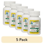 (5 pack) Quality Choice Enteric Coated Lo-Dose Aspirin NSAID Pain Reliever 81mg Tablet 365 Count