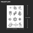 thumbnail image 4 of WWS-Tattoo Tech, 2 Sheets Medium Semi Permanent Tattoo, Adult Art Design Temporary Tattoos, Lasts 1-2 Weeks, Waterproof, Realistic Look, No Adhesive, No Reflection (Flower and Planet), 4 of 4